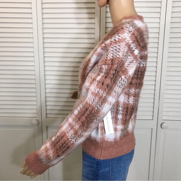 NWT Cupcakes & Cashmere Brushed Cropped Boyfriend Cardigan - Picture 9 of 14